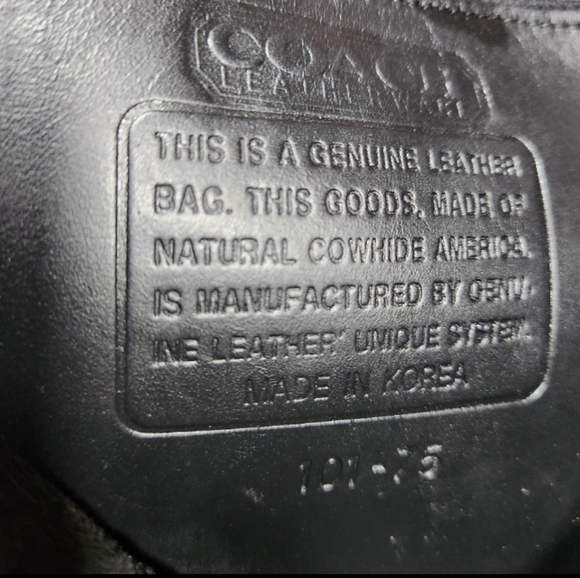 RARE EUC Black Vintage XL Coach Leather Backpack - Picture 10 of 12